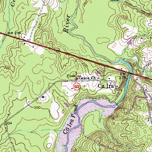 Topographic Map of Grace Church, VA