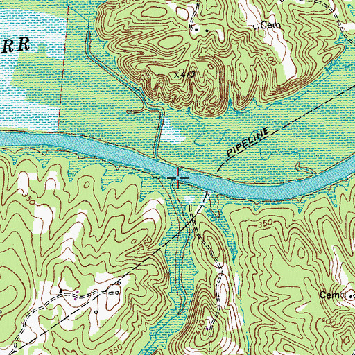 Topographic Map of Grassy Creek, VA