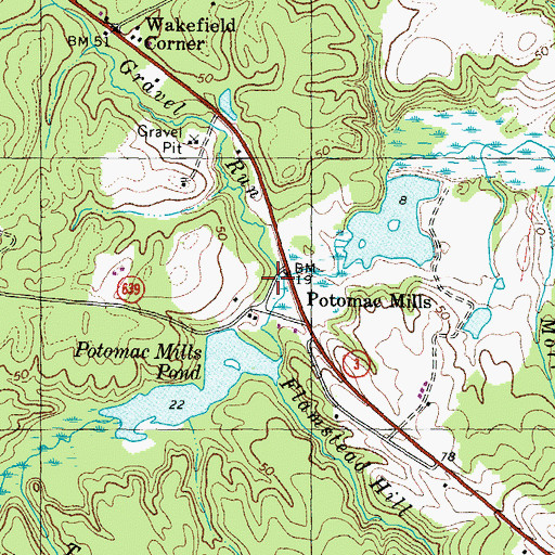 Topographic Map of Gravel Run, VA