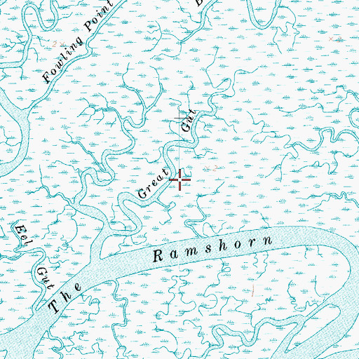 Topographic Map of Great Gut, VA