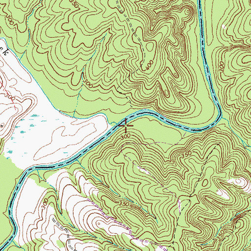 Topographic Map of Green Creek, VA