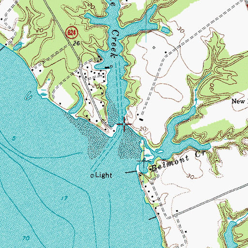 Topographic Map of Greenvale Creek, VA