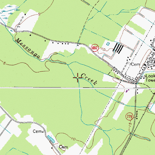 Topographic Map of Gum Branch, VA