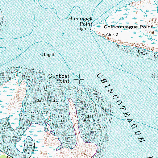Topographic Map of Gunboat Point, VA