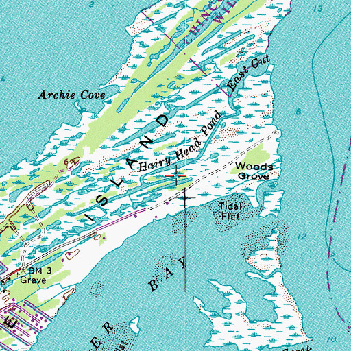 Topographic Map of Hairy Head Pond, VA