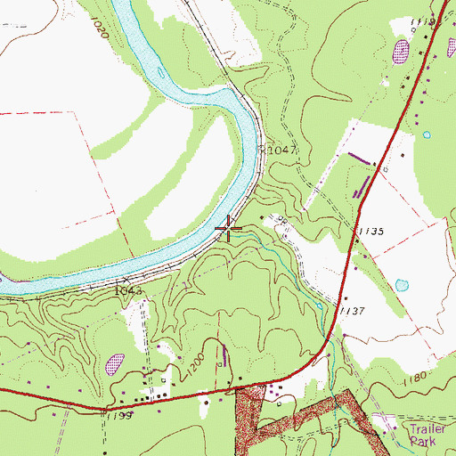 Topographic Map of Hangman Run, VA