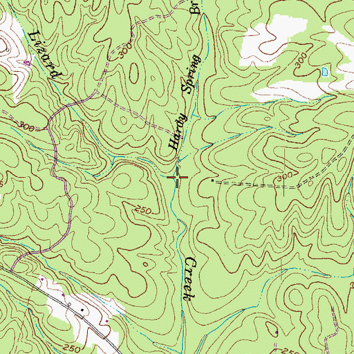 Topographic Map of Hardy Spring Branch, VA