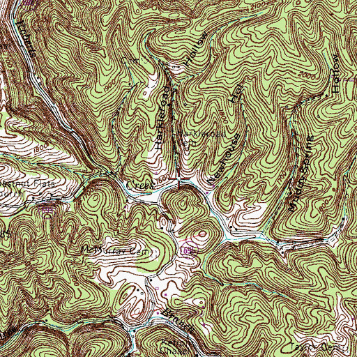 Topographic Map of Harkleroad Hollow, VA