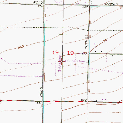 Topographic Map of Liberty Substation, AZ