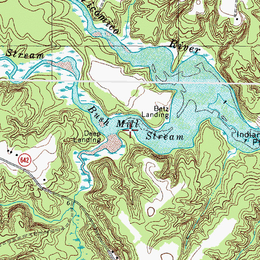 Topographic Map of Head River Branch, VA