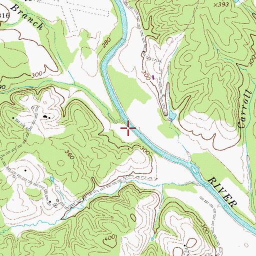 Topographic Map of Henderson Creek, VA