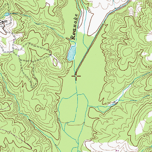 Topographic Map of Hills Creek, VA