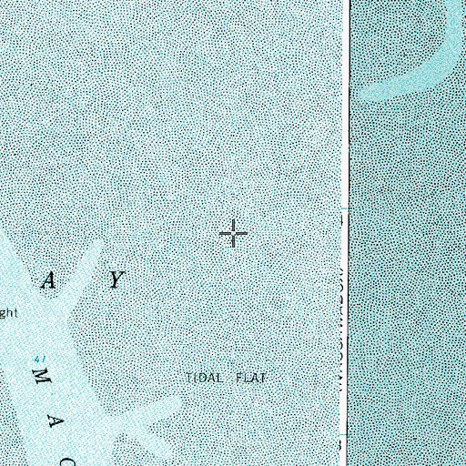 Topographic Map of Hog Island Bay, VA