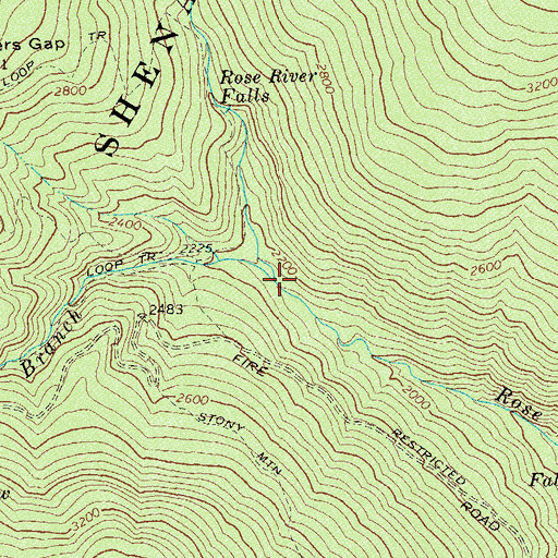 Topographic Map of Hogcamp Branch, VA