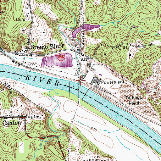 Topographic Map of Holman Creek, VA