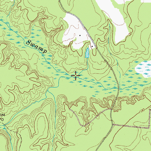 Topographic Map of Holmes Swamp, VA