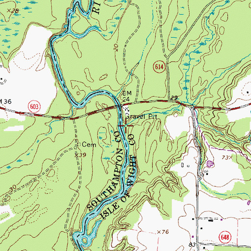 Topographic Map of Horse Swamp, VA