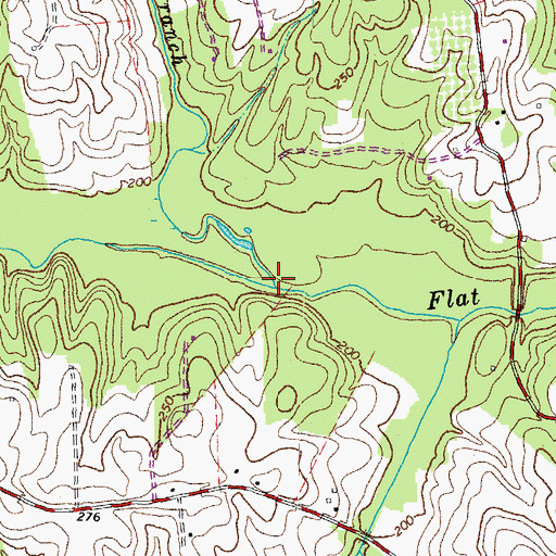 Topographic Map of Horsepen Branch, VA