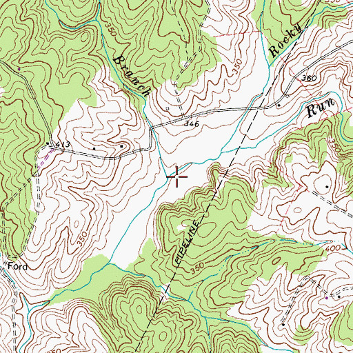 Topographic Map of Horsepen Branch, VA