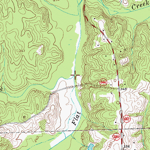 Topographic Map of Horsepen Creek, VA