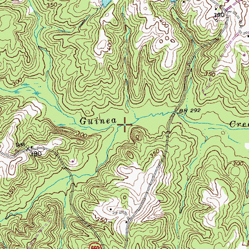 Topographic Map of Horsepen Creek, VA