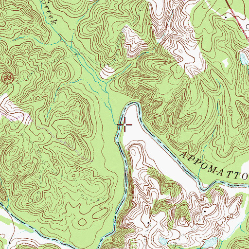 Topographic Map of Horsepen Creek, VA