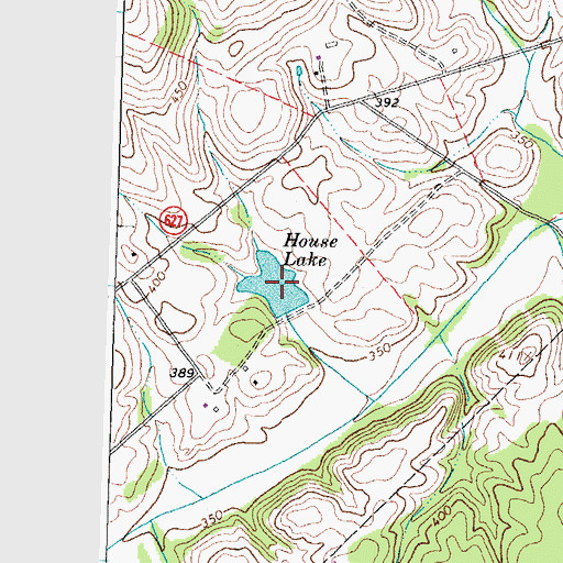 Topographic Map of House Lake, VA