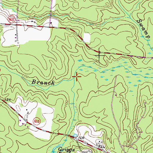 Topographic Map of Howie Branch, VA