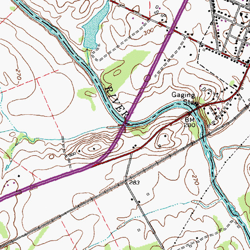 Topographic Map of Hubbard Run, VA