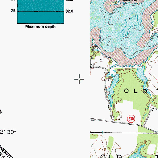 Topographic Map of Hungars Beach, VA