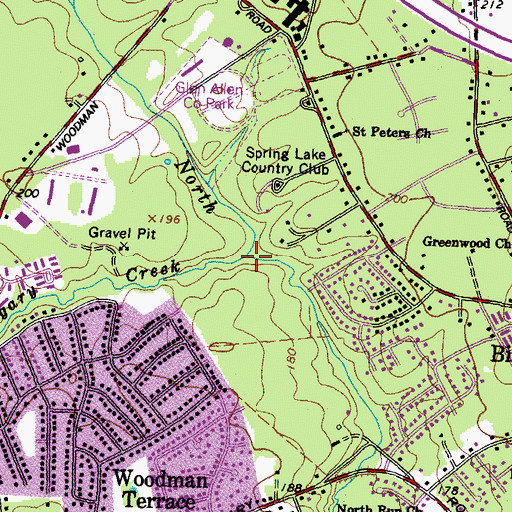 Topographic Map of Hungary Creek, VA