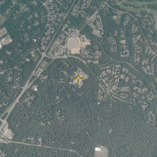 Aerial/Satellite Image of Hunters Woods Elementary School, VA