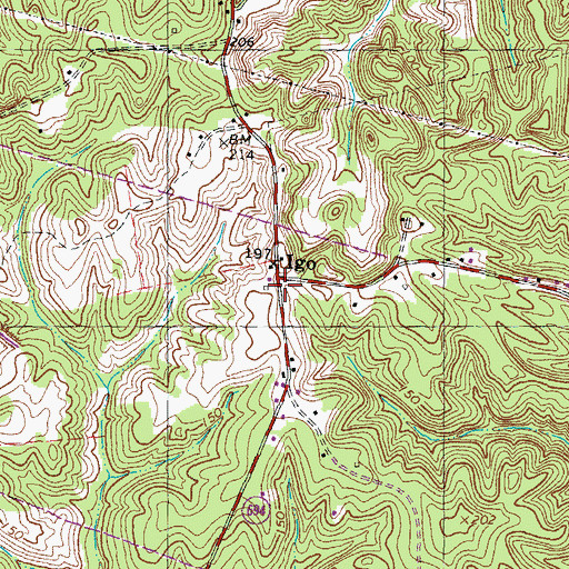 Topographic Map of Igo, VA