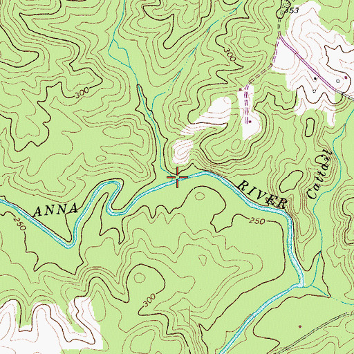 Topographic Map of Indian Creek, VA