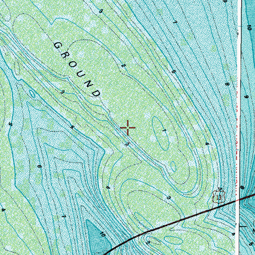 Topographic Map of Inner Middle Ground, VA
