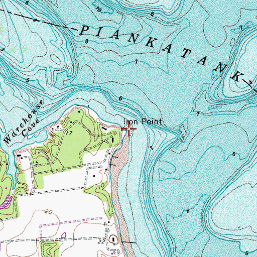 Topographic Map of Iron Point, VA