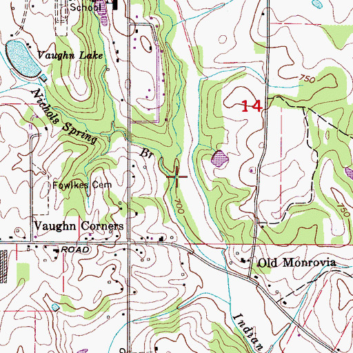 Topographic Map of Dupree Branch, AL