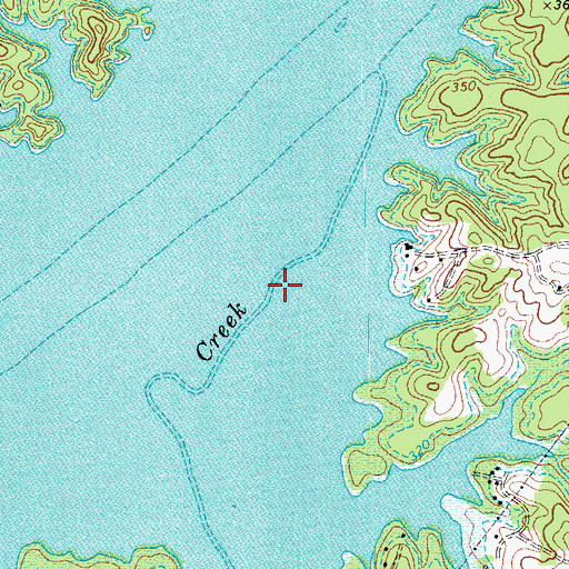 Topographic Map of Island Creek, VA