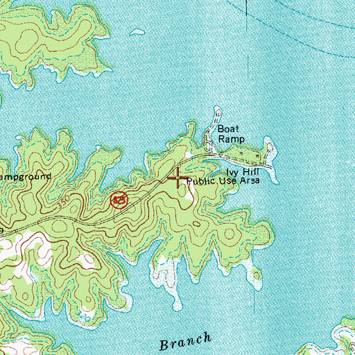 Topographic Map of Ivy Hill Public Use Area, VA