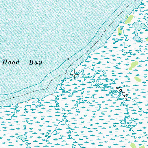 Topographic Map of Jacks Creek, VA