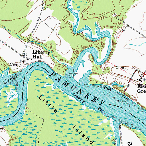 Topographic Map of Jacks Creek, VA