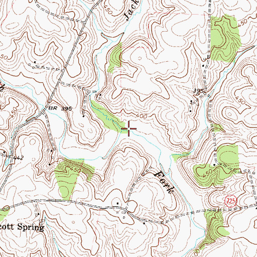 Topographic Map of Jacks Run, VA