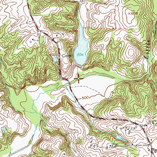 Topographic Map of Jacobs Creek, VA