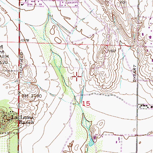 Topographic Map of Litchfield Park Dam, AZ