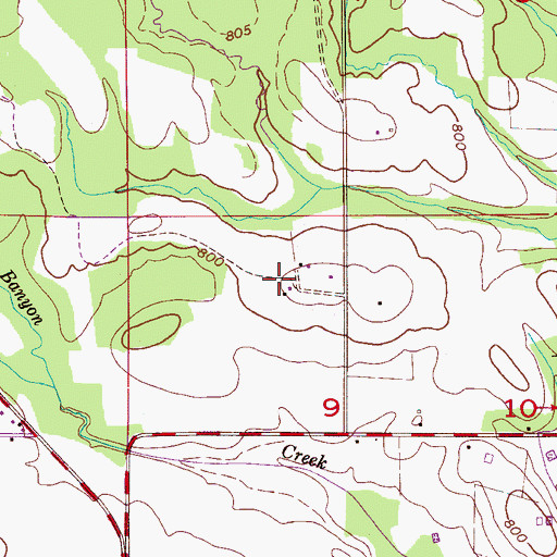 Topographic Map of Ellis Cemetery, AL