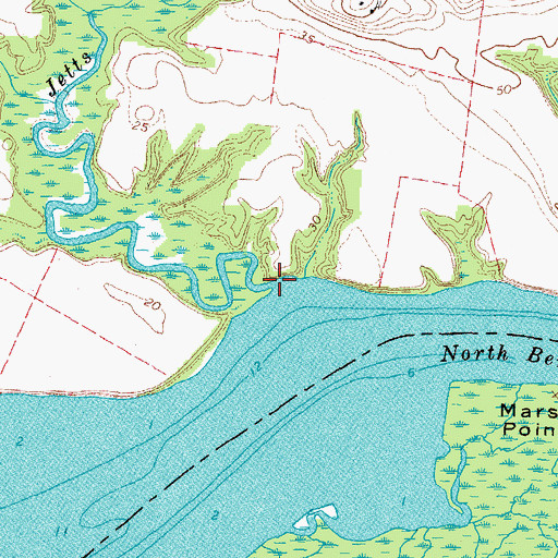 Topographic Map of Jetts Creek, VA