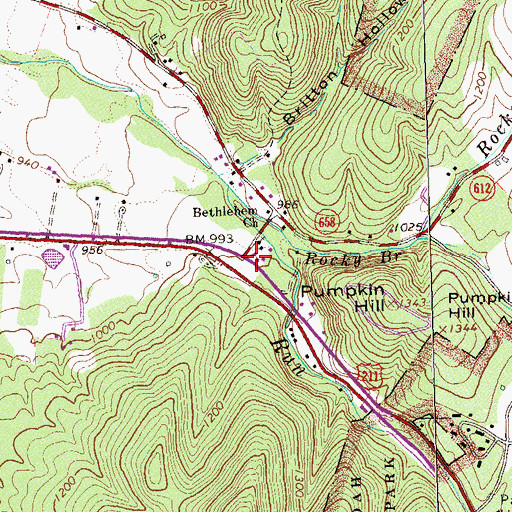 Topographic Map of Jewell Hollow, VA