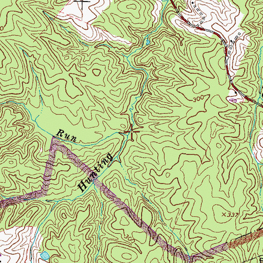 Topographic Map of John Jones Run, VA
