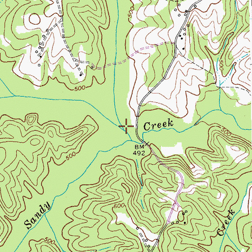 Topographic Map of Johns Run, VA