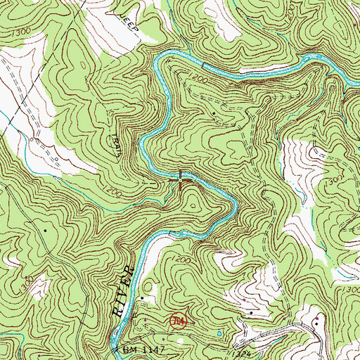 Topographic Map of Joint Crack Creek, VA